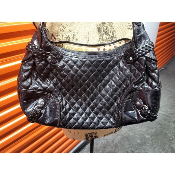 Brighton Collection Leather Black Handbag - Picture 4 of 8